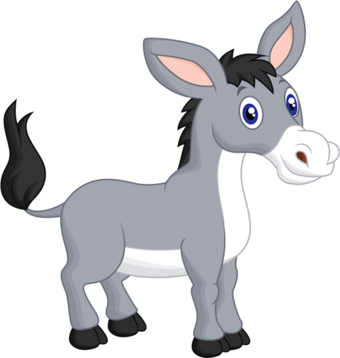 Cute Donkey Mule PNG Clipart Image Free Transparent