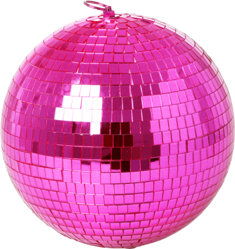 Pixels Pink Disco Ball PNG Shining Image Free Download