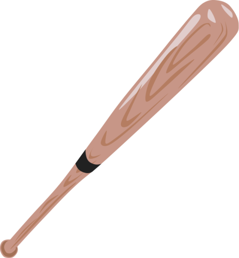 Baseball Game Tool On Bat PNG Svg Image