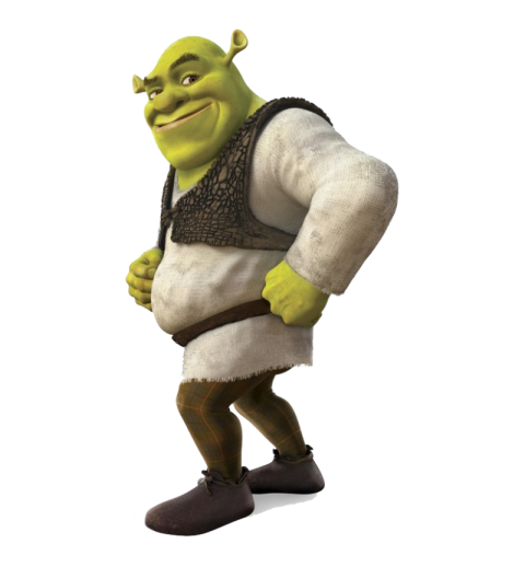 Side view on Shrek PNG Cartoon Free Download
