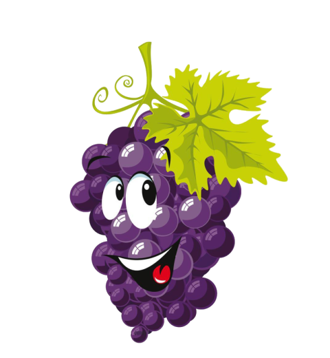 HQ Clipart Grape Cartoon Icon PNG Transparent Free Download