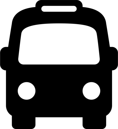 Black And White Trolleybus Logo PNG Icon On Transparent Free Download