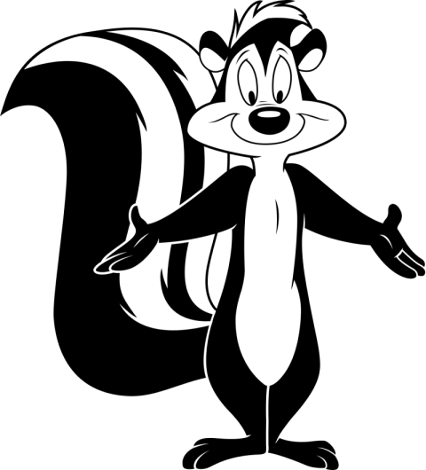 HD Graphic Design Stink Badger PNG Cartoon Character