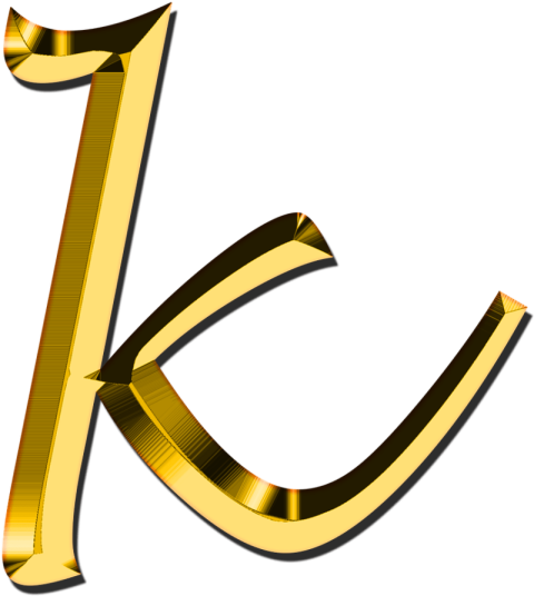 Neon small k Letter PNG Free Image