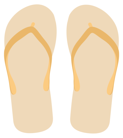 Foot Wear Vector Art Stock Flip Flop Sandal Images PNG with Transparent Background