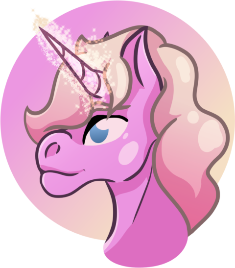 Princes Unicorn PNG Sticker Free download