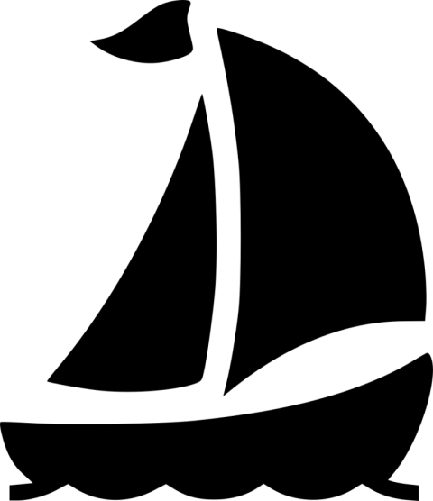 Yacht Black Icon Free PNG & Svg Transparent Image