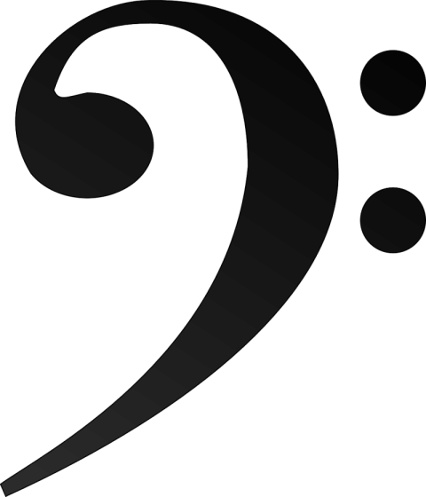Transparent Base Clef PNG Wallpaper