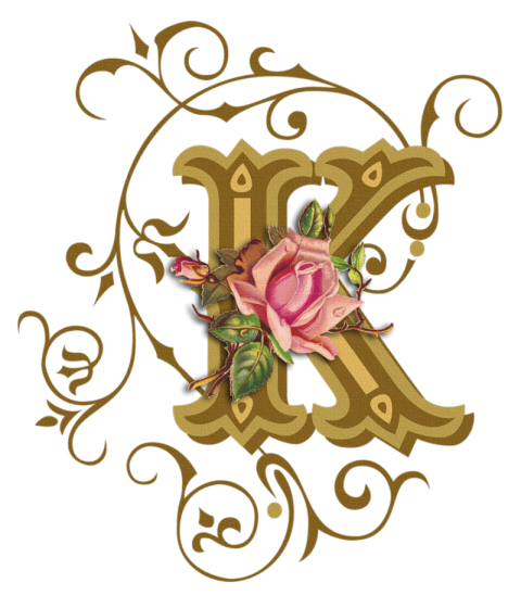 Beautiful K Letter PNG Transparent