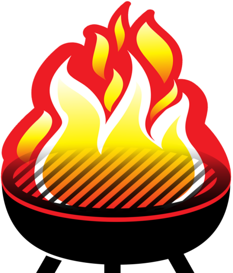 PSD On SVG Barbecue PNG Fire Grill Sticker