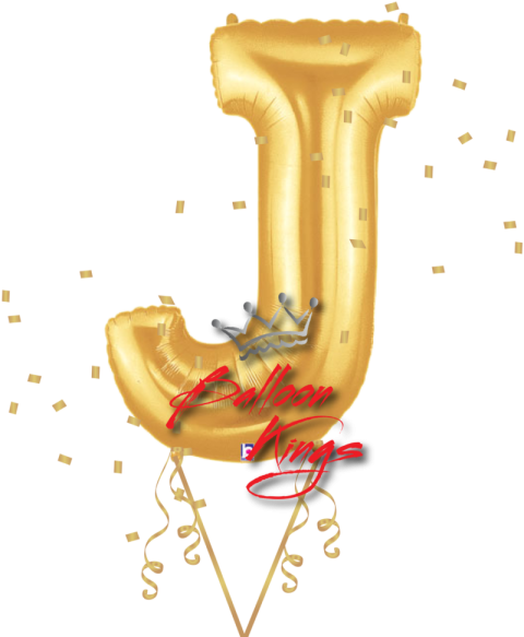 J Letter PNG Birthday Balloon Image