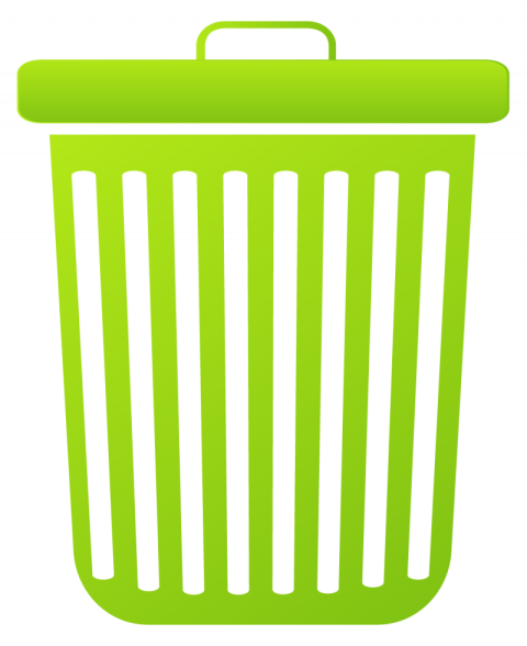 Ecological icon dustbin icon vector graphic design