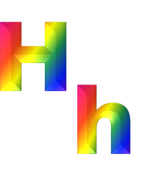 Colorful H Letter PNG image for free Download