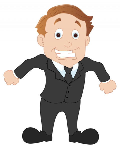 Businessman Cartoon Character illustration , Transparent Background Cartoon Man  PNG, Brave Business Man  Cartoon Character PNG Image
