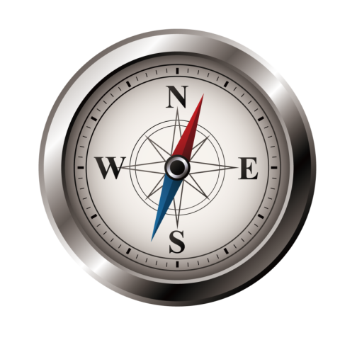 Silhouette Compass PNG Image Free Download