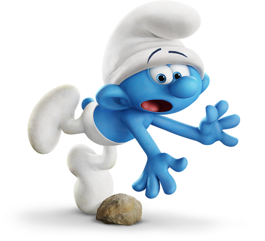 Grouchy Smurfs PNG Cartoon On Transparent Background Free Download