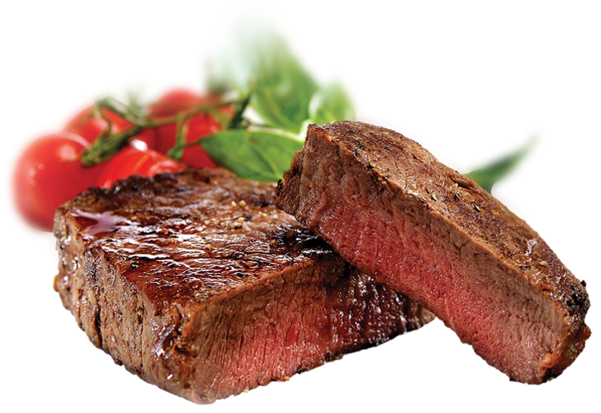 Sillhouette Steak PNG Foor Image