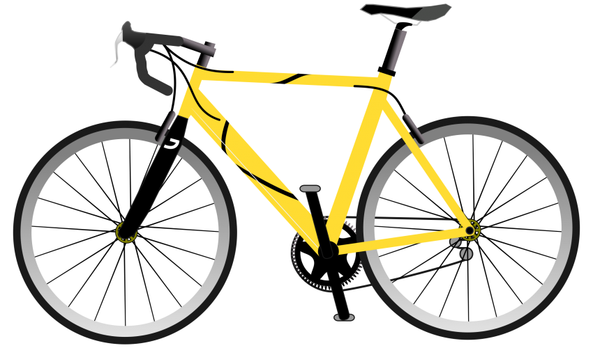 Clipart Yellow Cycling PNG Image