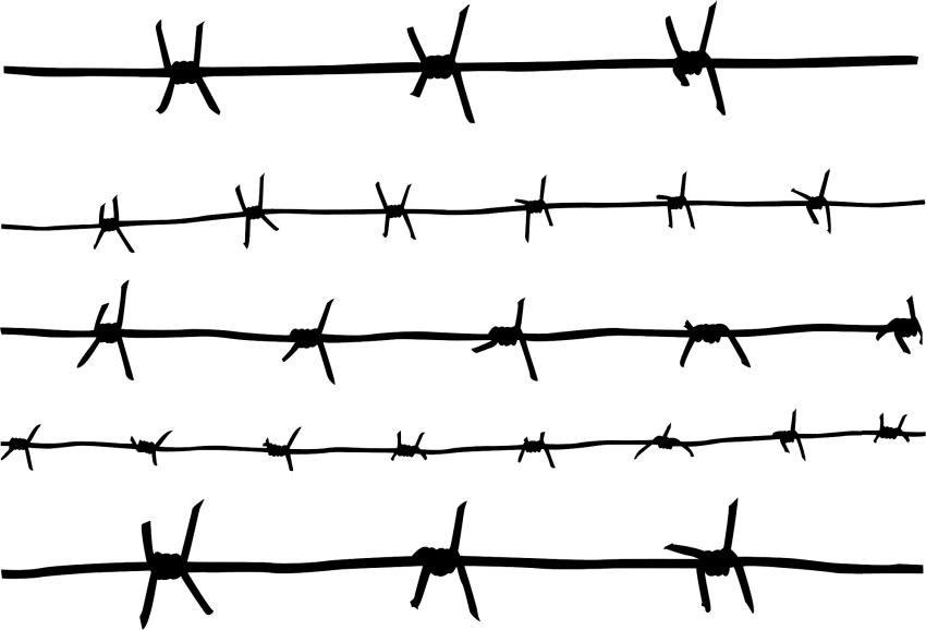 Pixel Barbwire PNG Picture Free Download