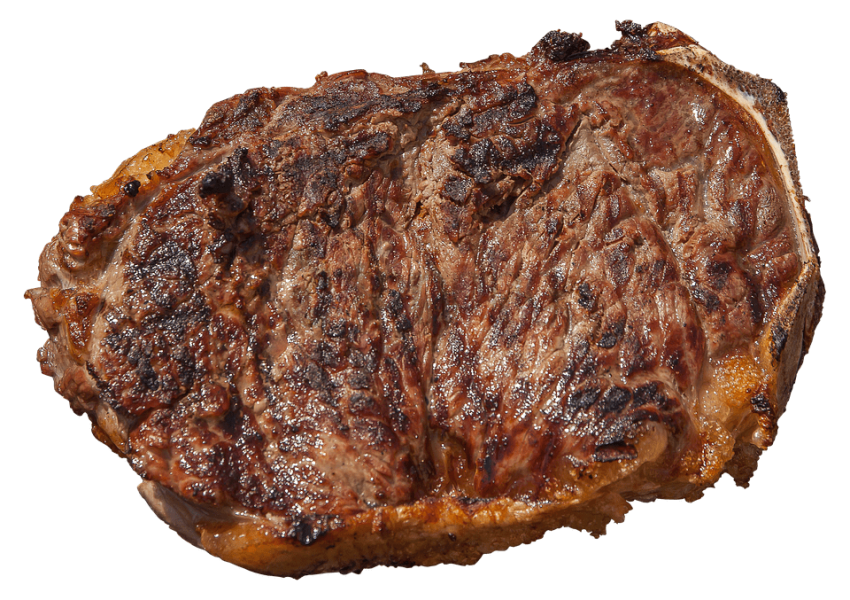 Steel Food Image On Steak PNG On Transparent