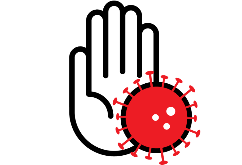 Stop Coronavirus PNG Hand Art Image Free Download