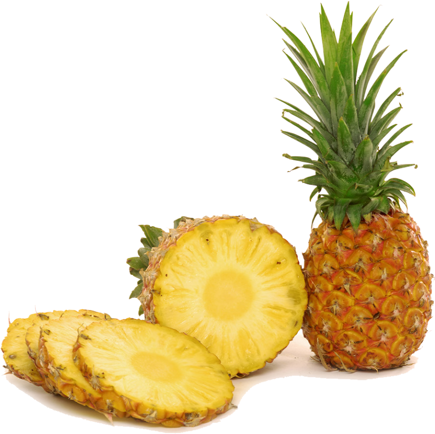 Transparent Free PNG Pineapple Fruit With Slices Picture Free Download
