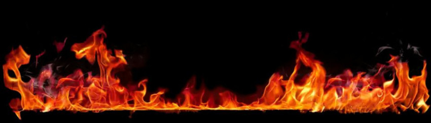 fire flame or fire lower border template realistic vector graphic illustration isolated on black background png free bone fire with blazes
