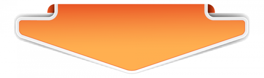 Orange Arrow banner design vector