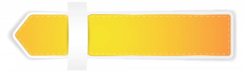 Yellow colour arrow tag vector
