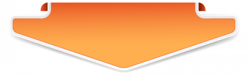 Arrow banner vector orange colour graphic design