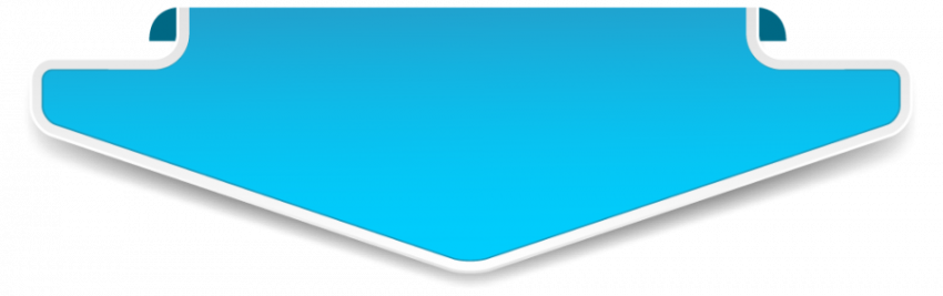 Blue arrow banner vector graphic design