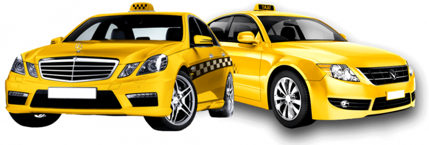 2 yellow taxi game car render