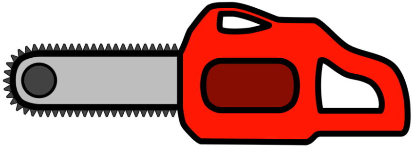 SVG Isolated Chainsaw PNG Art Image