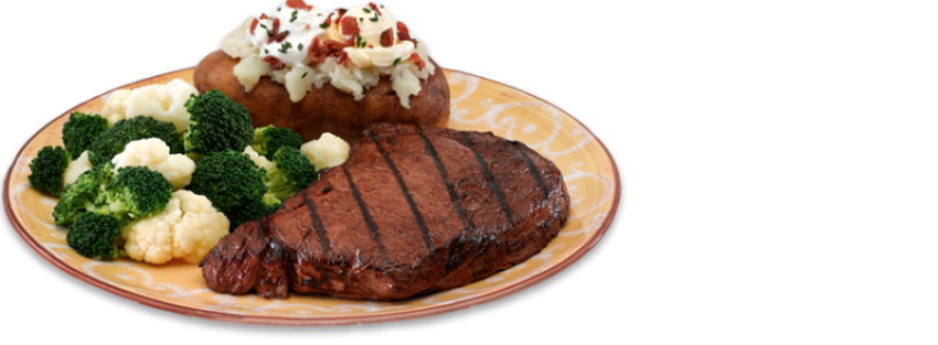 Steak On Plate PNG  Image Free Download