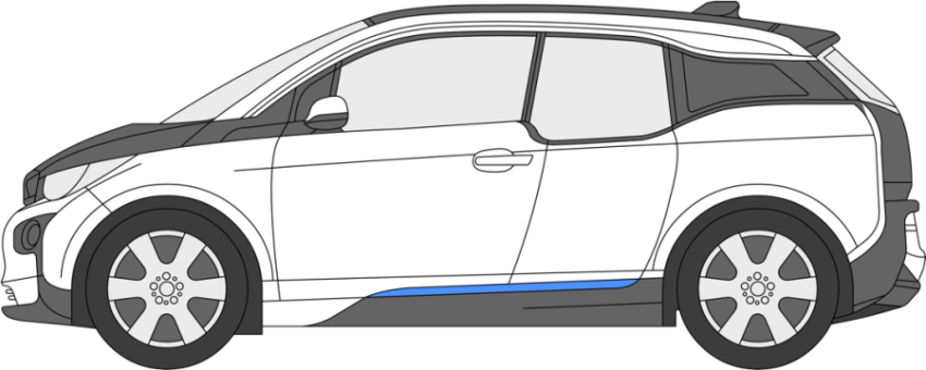 Cartoon Electric Car PNG Sticker Free Download