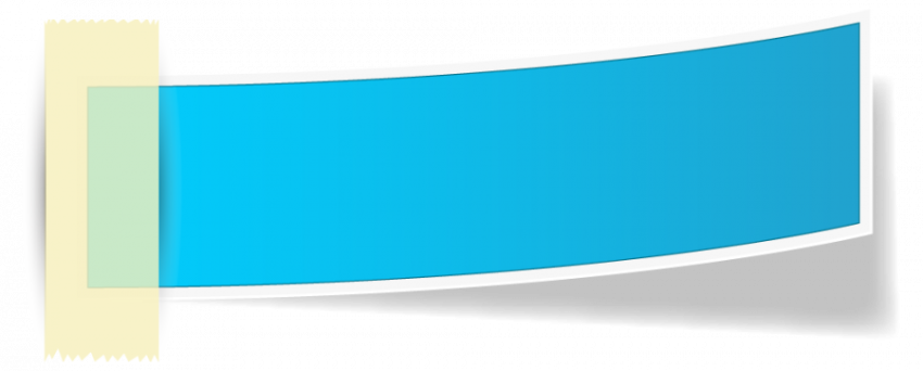 Blue colour tag banner vector graphic design