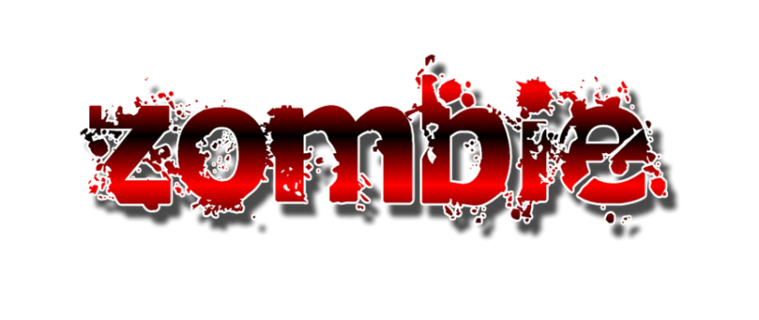 Clipart Zombie PNG Text Formated Image