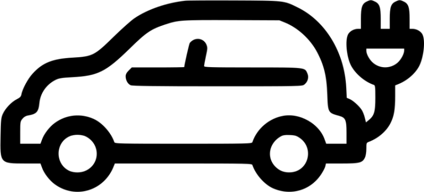 Vector Electric Car PNG Outline Free Download