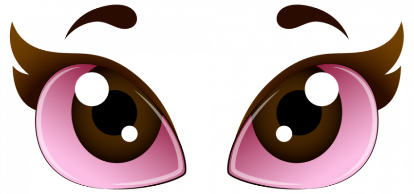 12 Expression Cartoon Brown & Pink Eyes, Clipart Eyes Transparent Background , Cartoon Eyes PNG Free Download