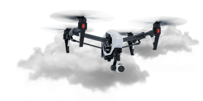 PFD Drone PNG Picture with Clouds