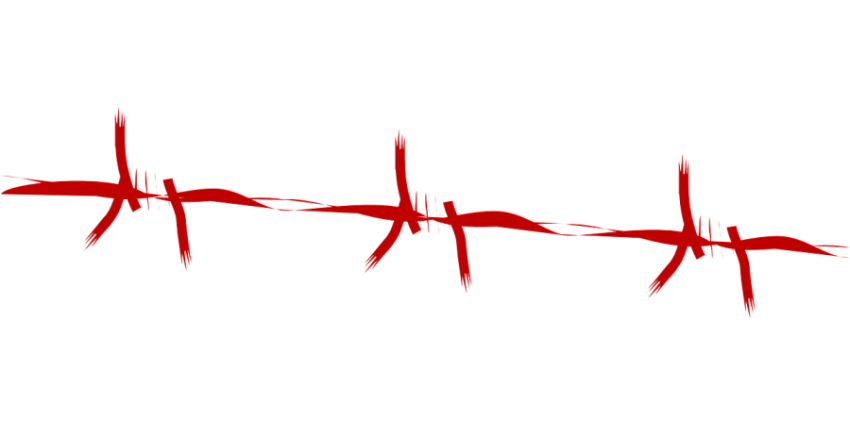 Red Barbwire PNG Image Free Download