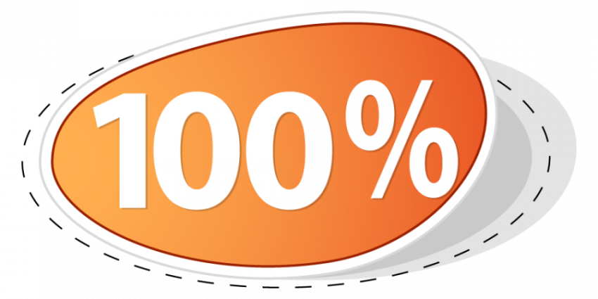 100% coupon vactor graphic design orange shade