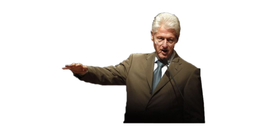 Former US President Bill Clinton PNG Image On Transparent Background