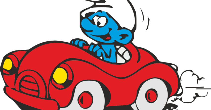 HD Check Out Transparent Smurfs in a car PNG Image Free Download