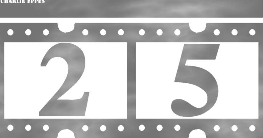 Black & White 25 Number PNG image free Doenload