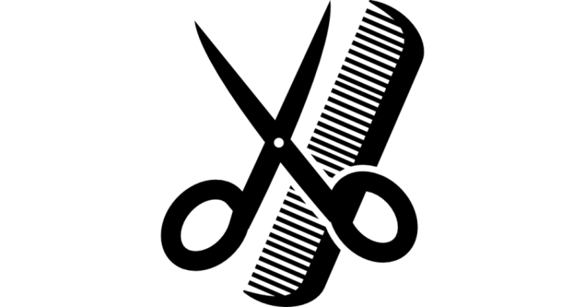 Small Scissor with hair cub PNG  Logo