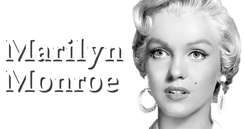 Beautiful Lady Marilyn Monroe PNG White Post Image Free Download