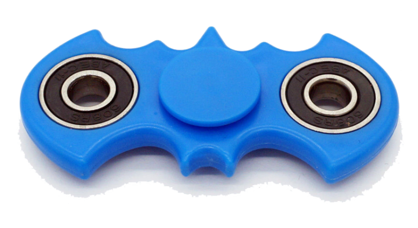 HD Illustration Blue Batman Fidget Spinner PNG Transparent Background Image Free Download