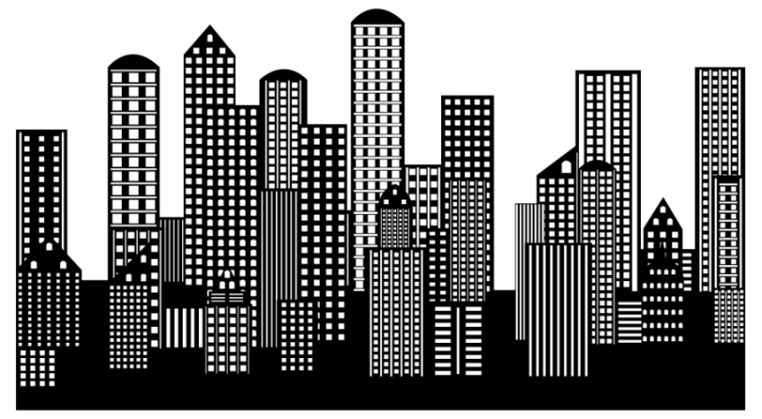 Silhouette Buildings Images Stock Photo & Vector Skyline Building PNG Free With Transparend Background