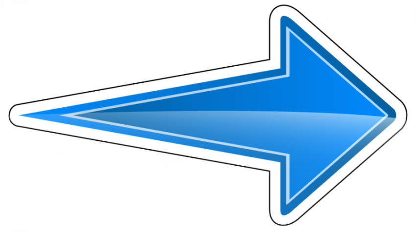 Glossy blue arrow sign right side vector graphic design